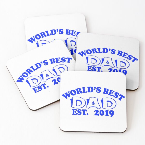 Item preview, World's Best Dad 2019 Blue designed and sold by aventi24.