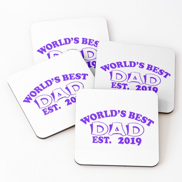 Item preview, World's Best Dad 2019 Purple designed and sold by aventi24.