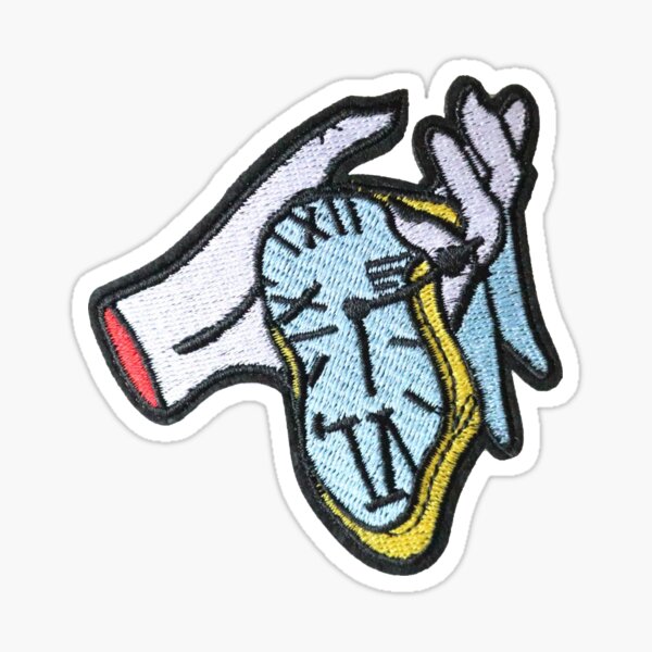 Item preview, Melting Clock Sticker designed and sold by designolo.