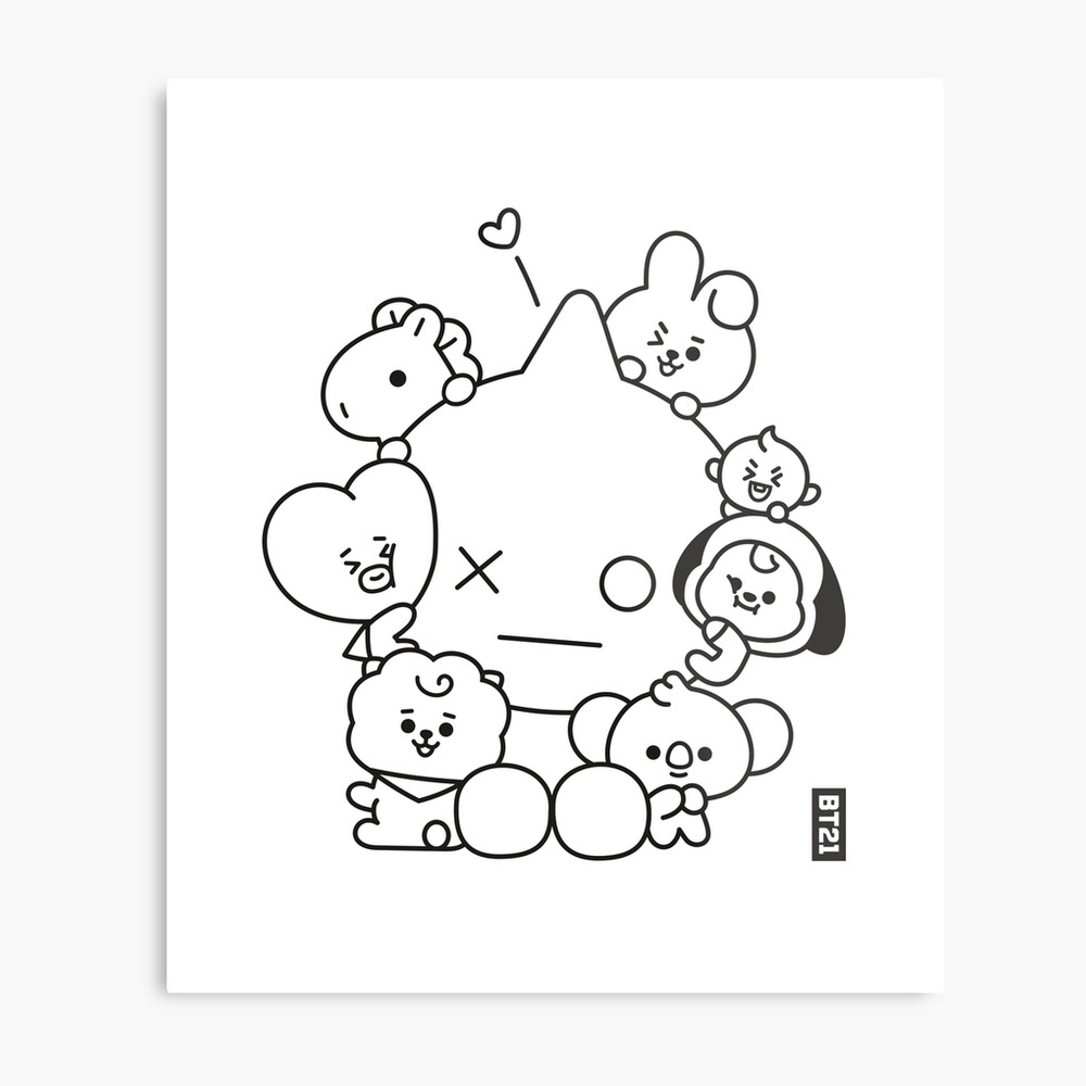 55  Bt21 Characters Coloring Pages Best
