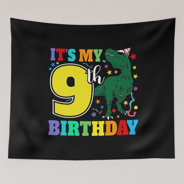 Item preview, Kids It's My 9th Birthday 9 Year Dinosaur Gift designed and sold by 2blackcherries.
