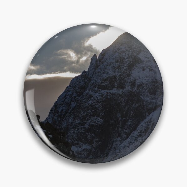 Item preview, Crowberry Tower Winter Landscape Buachaille Etive Mhor Glencoe, Scotland designed and sold by Stravaigin.