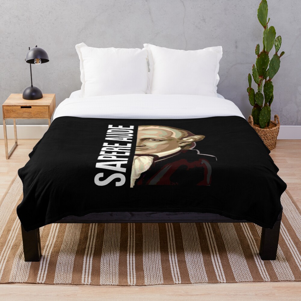 Sapere Aude Kant Throw Blanket