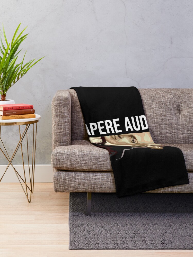 Alternate view of Sapere Aude Kant Throw Blanket