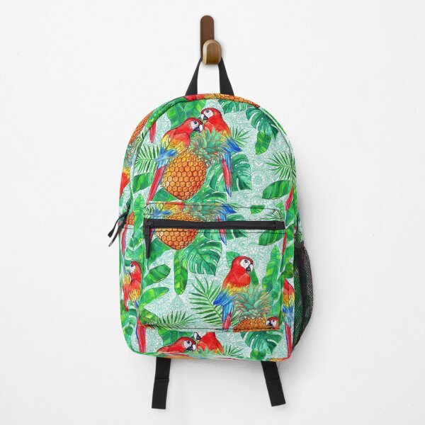 Item preview, Pineapples and Parrots Tropical Summer Pattern designed and sold by micklyn.