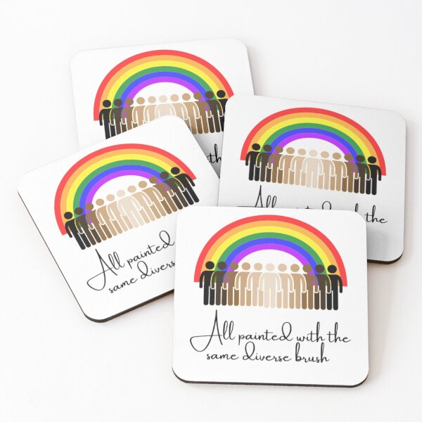 Item preview, Shades of life same diverse brush- bright rainbow designed and sold by Joesvibes.