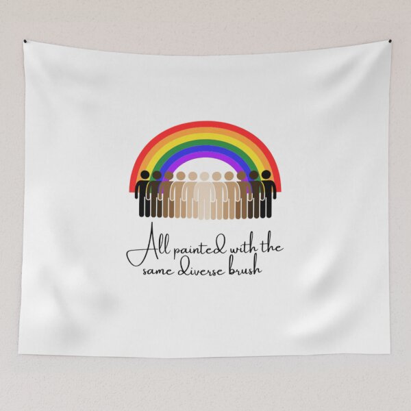 Item preview, Shades of life same diverse brush- bright rainbow designed and sold by Joesvibes.