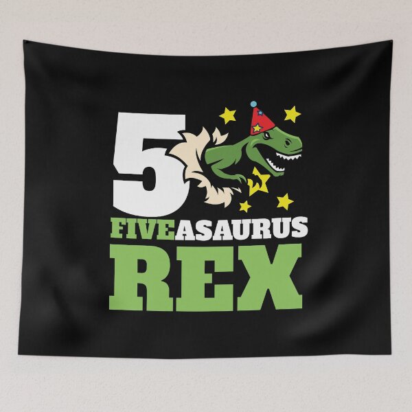 Item preview, Kids Cute Little 5th Birthday Dinosaur Gift designed and sold by 2blackcherries.