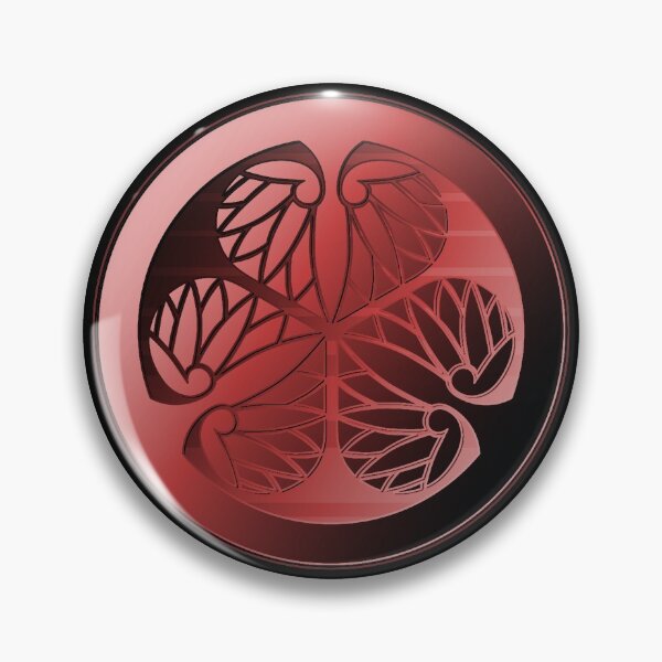Item preview, Japanese Hollyhock Flower/Maruni Mitsu(ba) Aoi Kamon [Emblem/Crest]  designed and sold by picto.