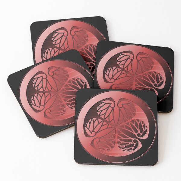 Item preview, Japanese Hollyhock Flower/Maruni Mitsu(ba) Aoi Kamon [Emblem/Crest]  designed and sold by picto.