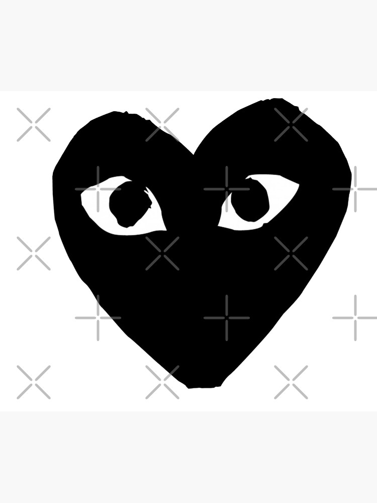 black cdg heart
