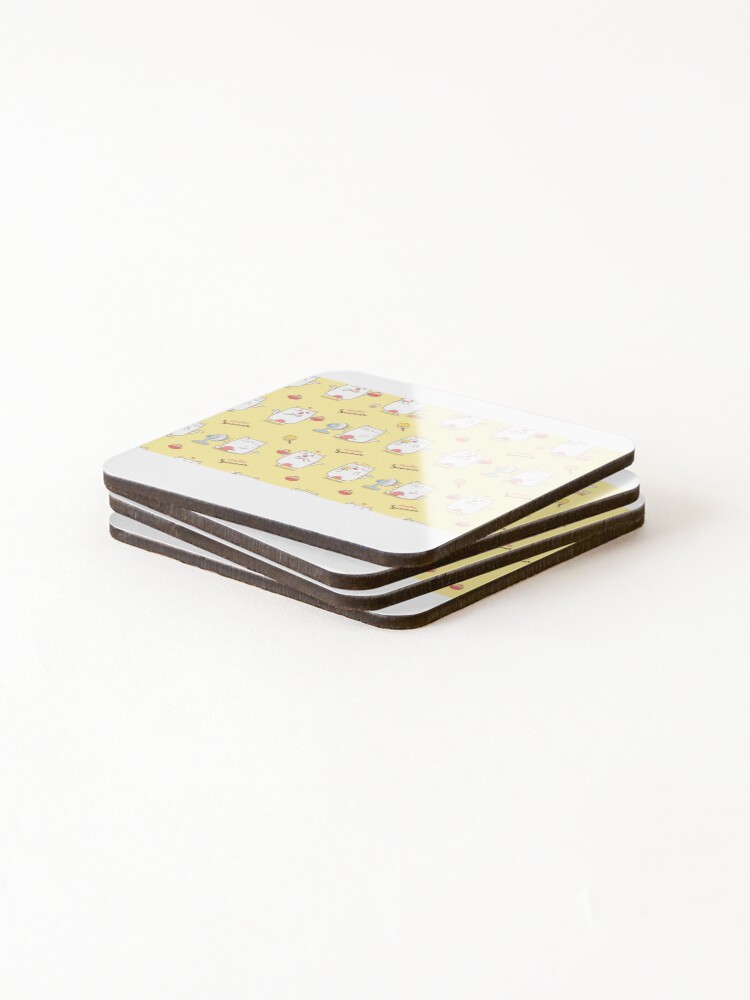 Thumbnail 4 of 5, Coasters (Set of 4), Cat Pattern designed and sold by samer11.