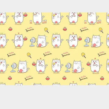 Artwork thumbnail, Cat Pattern by samer11