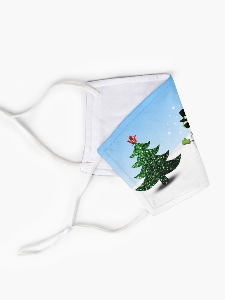 Alternate view of Cool Snowman and Sparkly Christmas Trees Mask