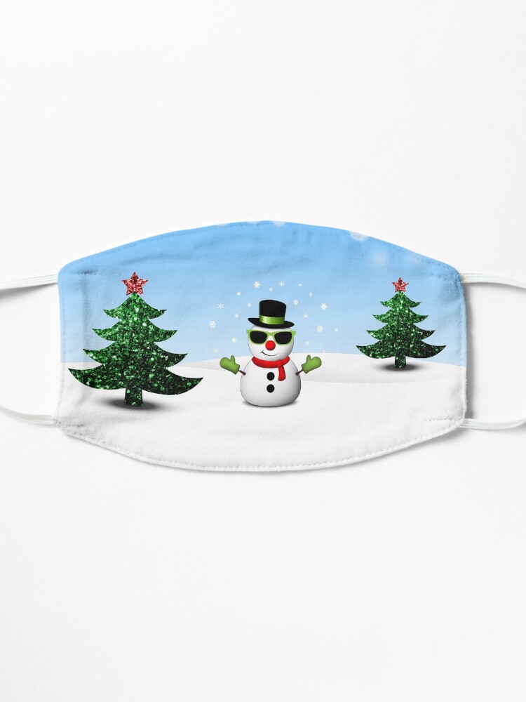 Alternate view of Cool Snowman and Sparkly Christmas Trees Mask