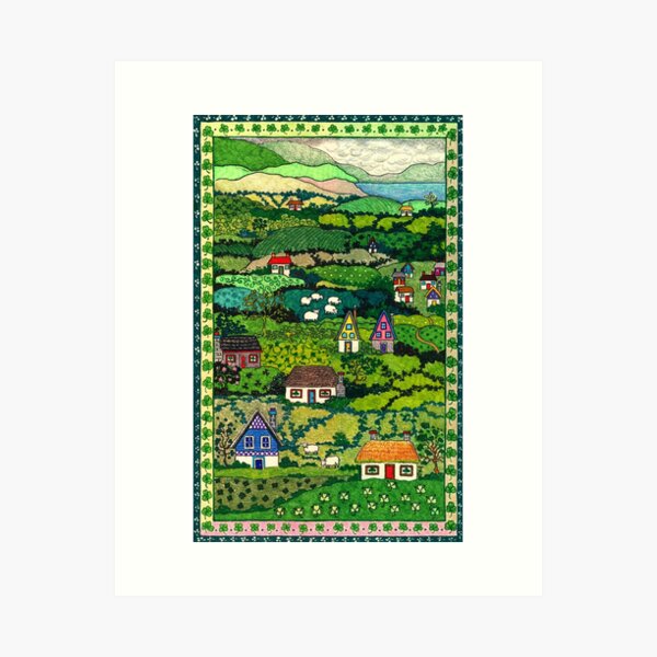 Vista previa del artículo con la obra «Irlanda», diseñado y vendido por Janine  Gawel.