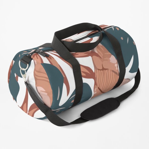 Summer seamless tropical pattern with leaves Duffle Bag