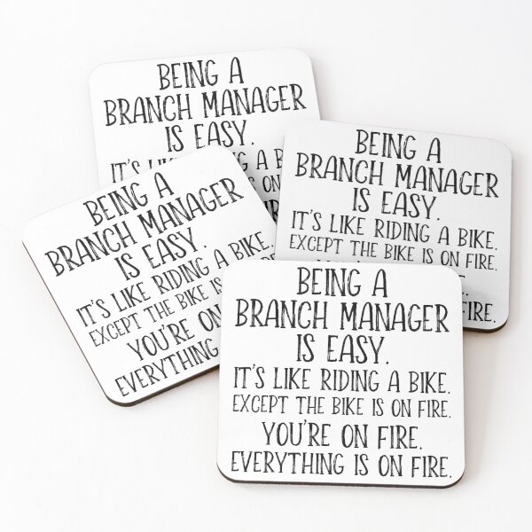 Item preview, Being A Branch Manager Is Easy designed and sold by kamrankhan.