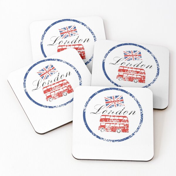 Item preview, Vintage London Bus United Kingdom Retro British Souvenir UK Flag Gift designed and sold by TopTeeShop.