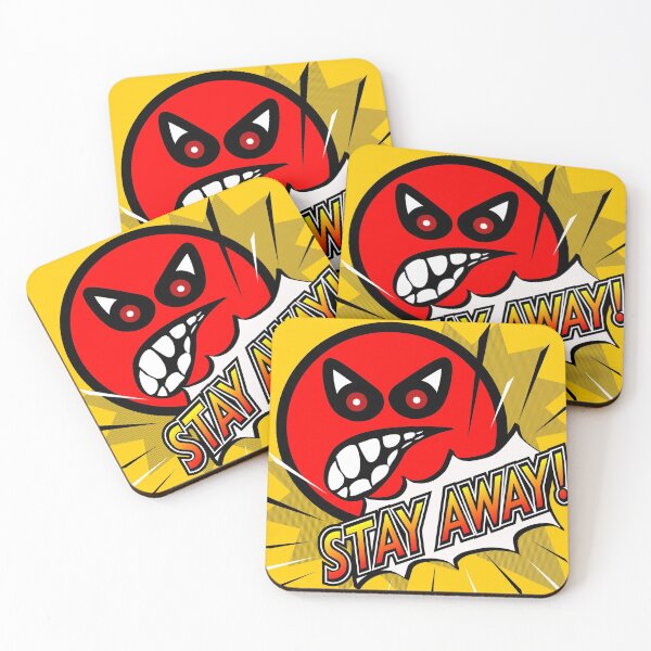 Item preview, Stay Away! - angry face designed and sold by stephenignacio.