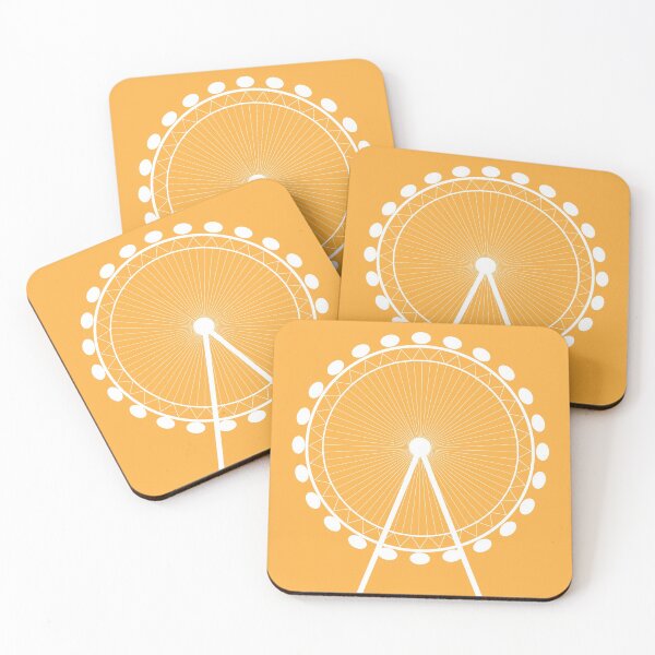 Item preview, The London Eye Landmark Illustration in Orange designed and sold by Fernando G..