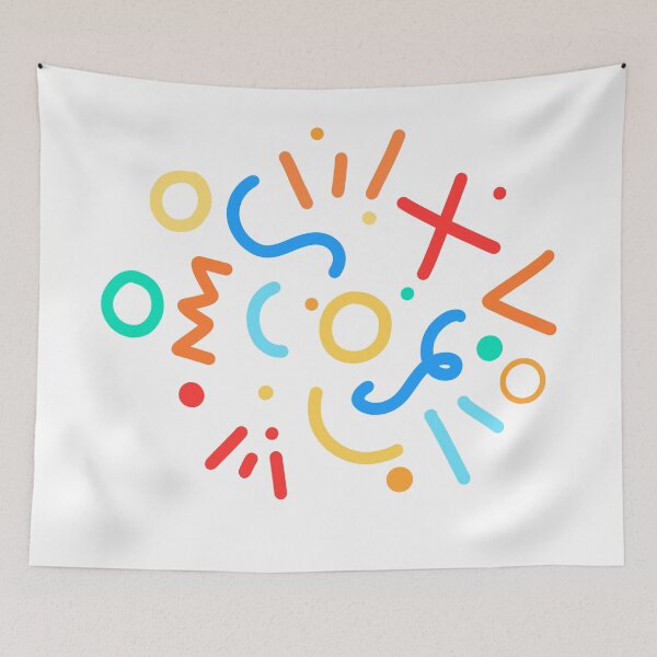 Item preview, Retro Memphis Abstract Squiggly Patterns designed and sold by mraeli.