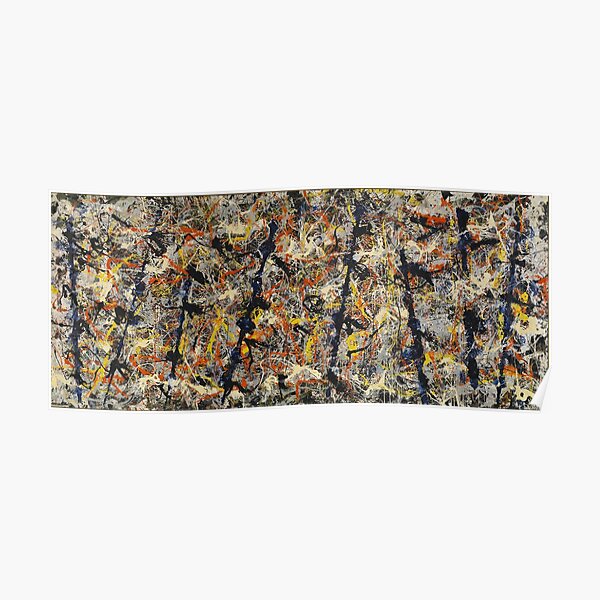 Jackson Pollock - Blue Poles - peinture expressionniste abstraite Poster