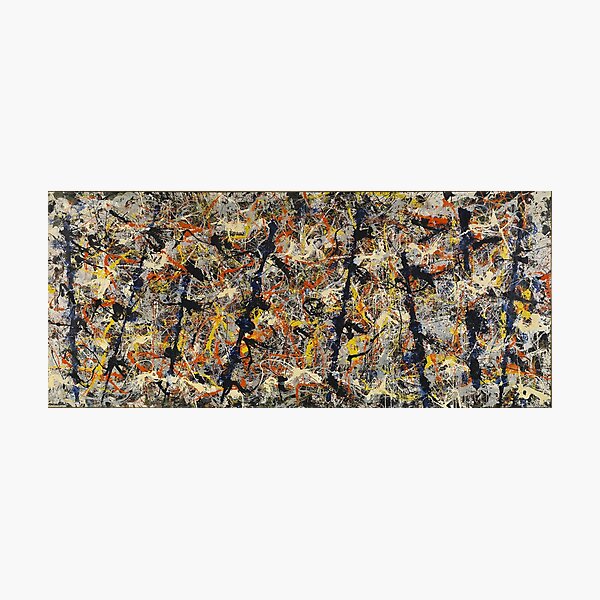 Jackson Pollock - Blue Poles - abstract expressionist painting Photographic Print
