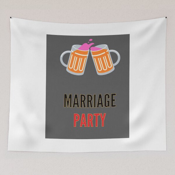 Item preview, 'Party t shirt "“Marriage party” ,   redbubble .com   designed and sold by Bhaskaran Parakkottil.