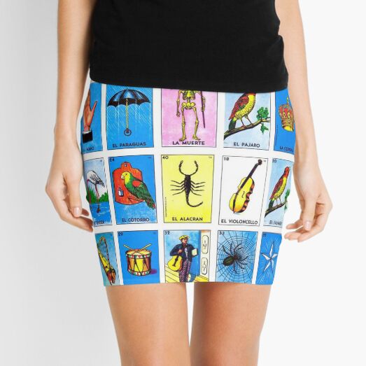 Lottery / Mexican Bingo Mini Skirt