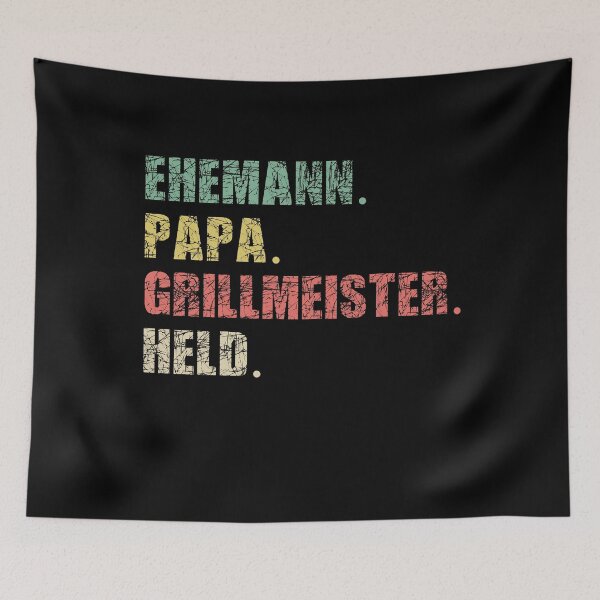 Item preview, Herren Ehemann Papa Grillmeister Held | Vintage Vatertags designed and sold by Farid94.