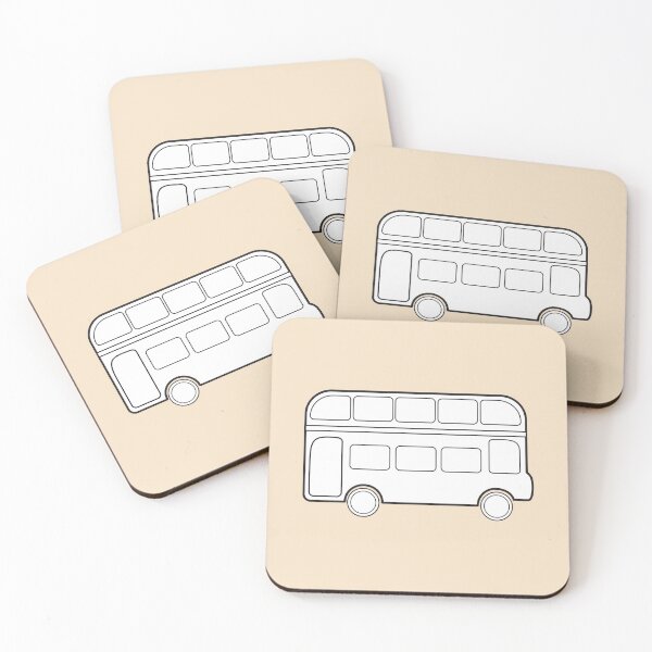 Item preview, The London Bus Landmark Illustration in Cream  designed and sold by Fernando G..