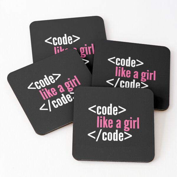 Item preview, Code like a girl programming designed and sold by playloud.