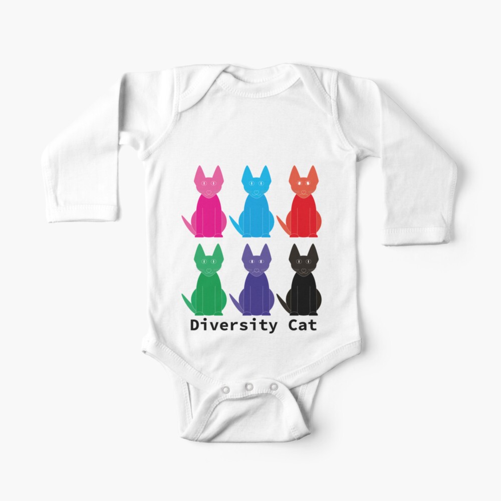 Diversity Cat Baby One Piece By Graphixguy Redbubble