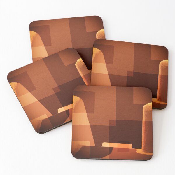 Item preview, Curved wall structure designs, traditional house, small village, Santorini, Greece. Orange. designed and sold by Santorini Gallery.