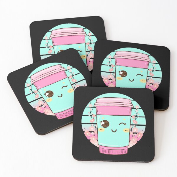 Item preview, Kawaii Coffee Cup Funny Anime Caffeine Japanese designed and sold by perfectpresents.