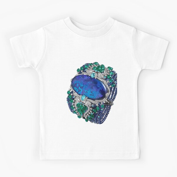 HIGH JEWELRY BRACELET ... Platinum, opal, sapphires, emeralds, Paraiba tourmalines Kids T-Shirt