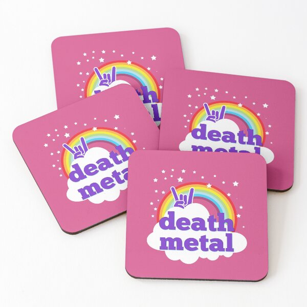 Item preview, Death metal pink rainbow designed and sold by playloud.
