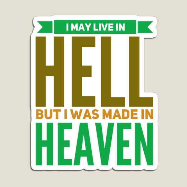 Made in heaven T-shirt, un match fait au paradis Sticker for Sale by  BurnthatDown