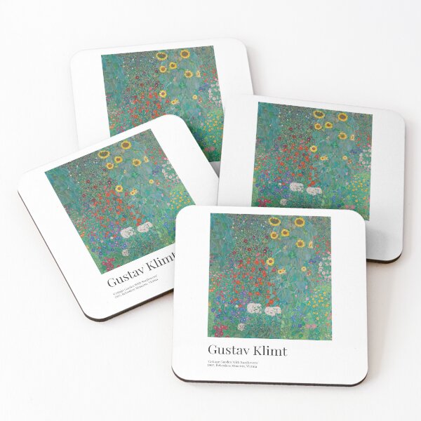Item preview, Gustav Klimt - Exhibition Art Poster - Cottage Garden With Sunflowers - Belvedere Museum designed and sold by Francisco Couto.