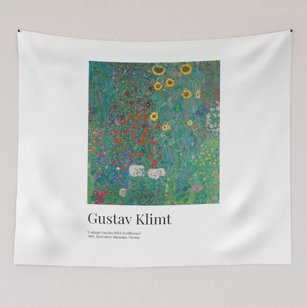Item preview, Gustav Klimt - Exhibition Art Poster - Cottage Garden With Sunflowers - Belvedere Museum designed and sold by Francisco Couto.