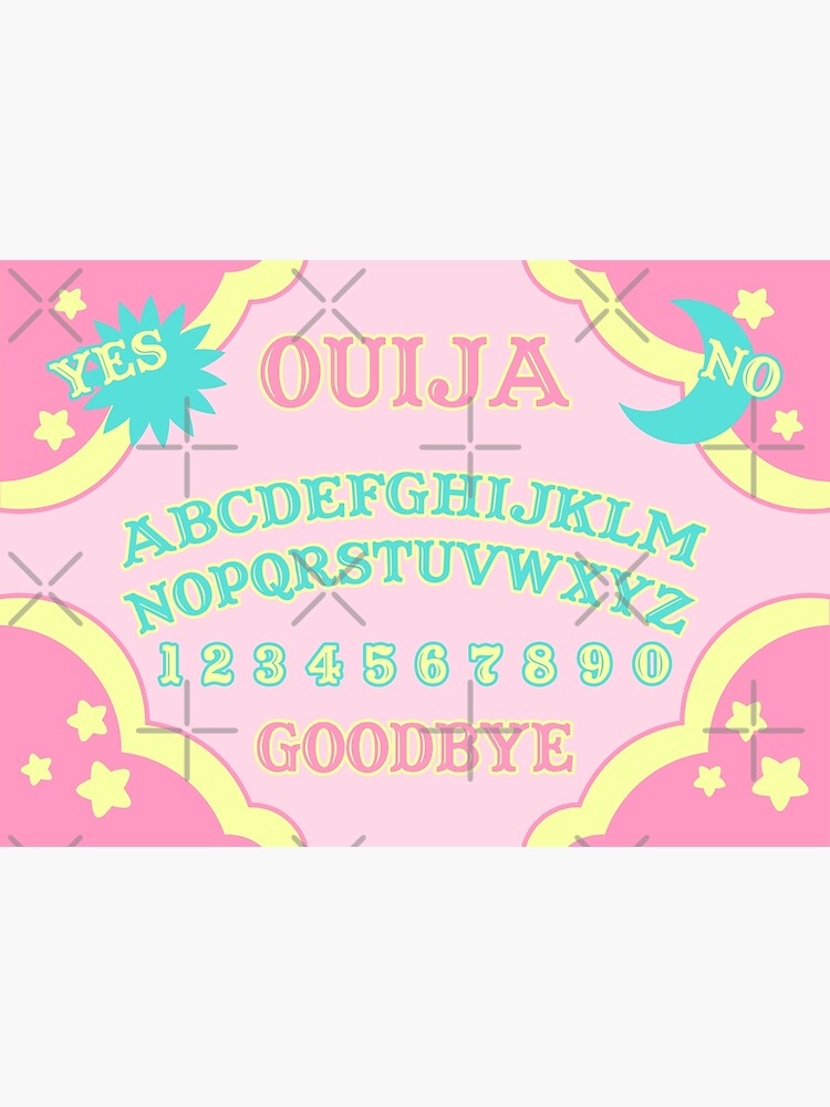 "Pastel Pink Ouija Board" Poster by gutsandglitter Redbubble