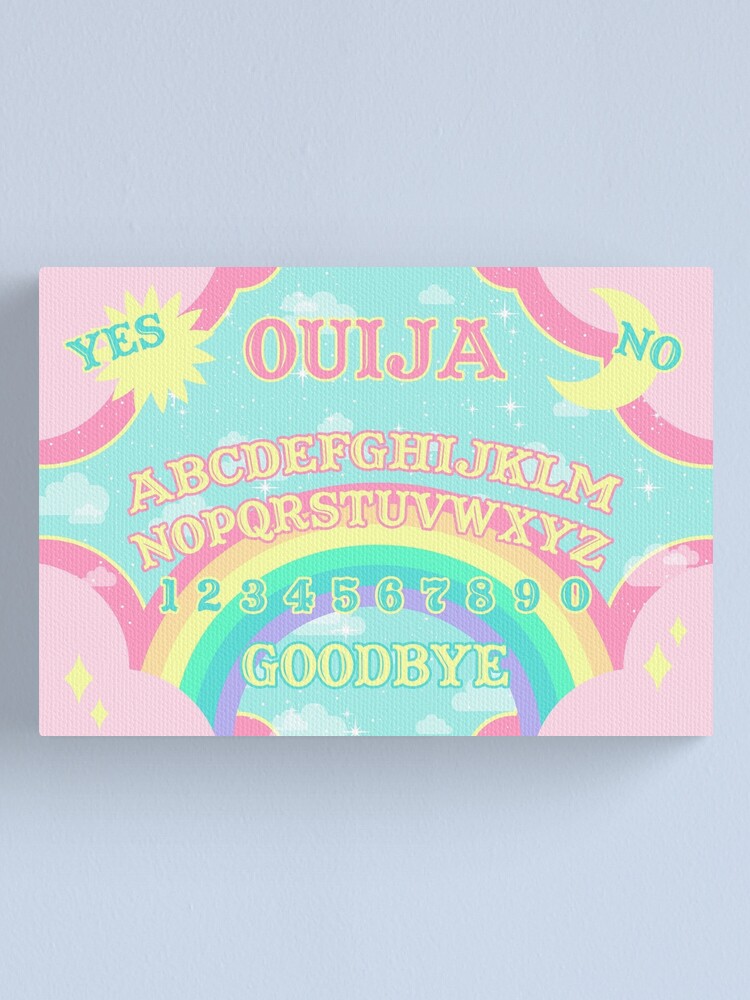 "Pastel Rainbow Ouija Board" Canvas Print by gutsandglitter Redbubble