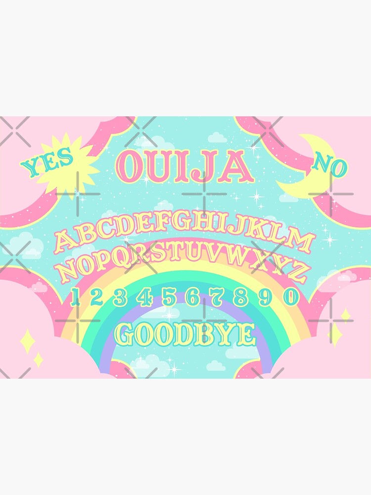 "Pastel Rainbow Ouija Board" Canvas Print by gutsandglitter Redbubble