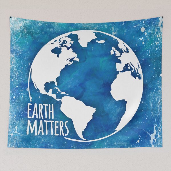 Item preview, Earth Matters - Earth Day - Watercolor Blue designed and sold by serenaking.