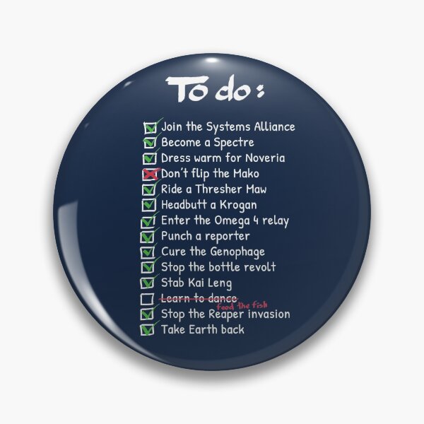 Item preview, Commander Shepards To-Do List designed and sold by cattocc.
