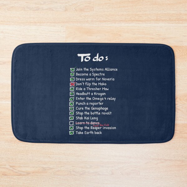 Item preview, Commander Shepards To-Do List designed and sold by cattocc.
