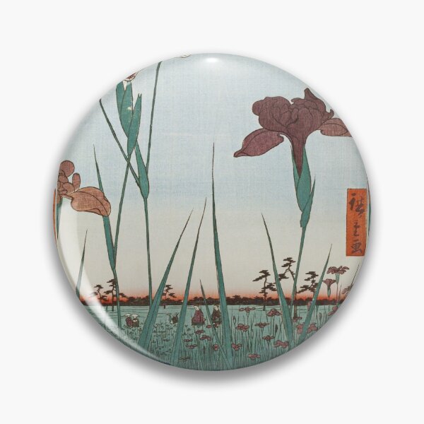 Item preview, Utagawa Hiroshige -  Horikiri Iris Garden designed and sold by vakashop.