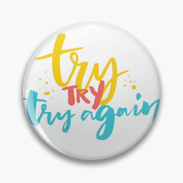 Item preview, Try again - motivational saying, typography design  designed and sold by Anna Kutukova.