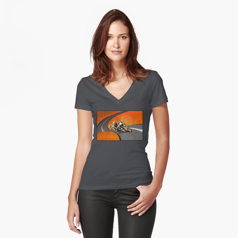 Item preview, Fitted V-Neck T-Shirt designed and sold by SFDesignstudio.